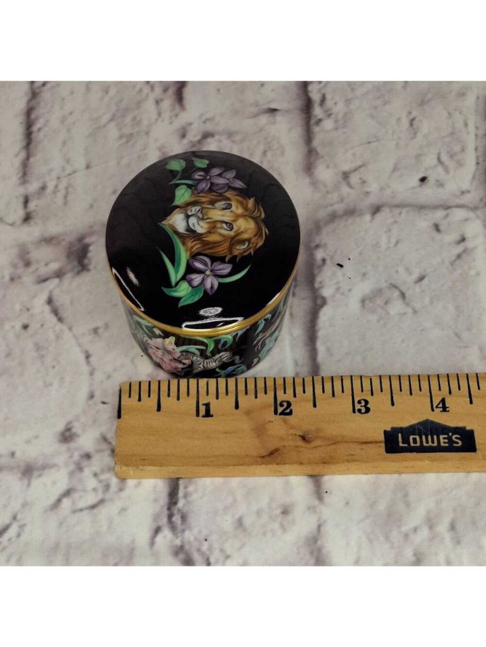 Franciscan Fine China Menagerie BK Oval Trinket Box Gold Trim by Jane St. Gaston - Picture 6 of 7